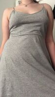 Loving my new gray dress! hope you are too 😌