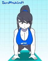 Wii Fit Trainer pushups