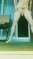 When I thought I heard a car my brain wanted to cover my dick, my arm chose to let it hang.