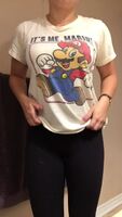 My ave mario tee featuring the girls for titty tuesday ;) anyone else a mario fan?