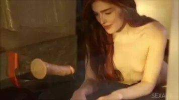 Sensually Sucking a Dildo
