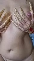 41 Would you like me to stroke your nude body using these nails? Amazing feeling