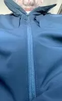 Stroking under my coat in my car at lunch