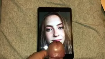 Cumming on a cute face