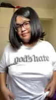 An asian woman attempt @ a titty drop🤓
