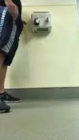 piss under hand dryer