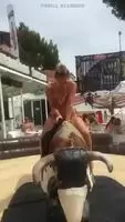 Mechanical bull.