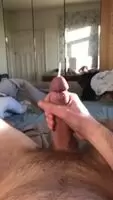 Cumshot after short edging session