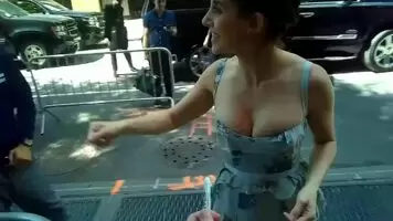 Alison Brie Giving Autographs To Fans in a Movie Premier