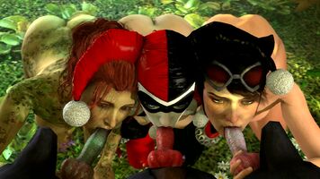 Harley, Catwoman and Poison Ivy forest encounter