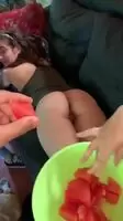 Well...That's One Way to Eat Watermelon