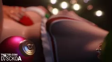 Mercy getting that candy cane