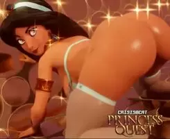 Jasmine's shaking her ass
