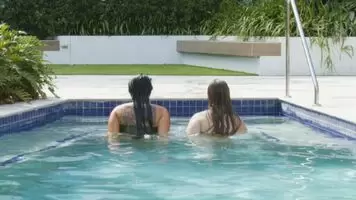 Enough time making out in the pool, it's time to fuck