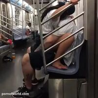 Couple Caught Fucking In Public On NYC Subway - amateur