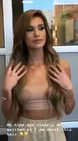 Showing of her nipples