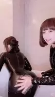 Playing in Latex - @mei_peacock @Gorogoro_sama