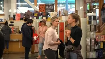 See thru in the bookstore