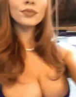 Classy redhead