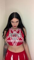 Halloween, Creepy Titty Drop Cheerleader 🎃 👻!!! OC