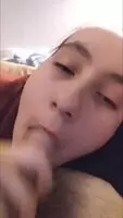 She Swallows Cum like she love the taste