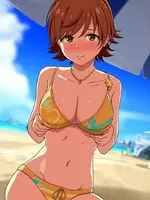 Showing off at the beach