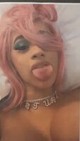 Cardi b getting a facial in bed