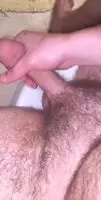 Shooting a load thinking about cock