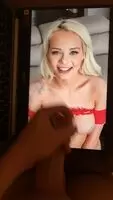 watching and feeding as my bud @DeluxeCumtributes biggest cumtribute so far on Elsa Jean. Check his xhamster channel out if you havent - huge cumshot - if u want 2 b fed and u like 2 show off add hertsgirls on kik - second screen required