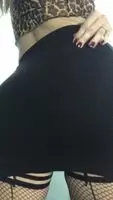 I saw you staring at my ass, trying to peek under. Don't hurt your neck, let me lift it up for you 😈
