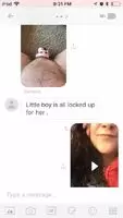 My favourite little subby is all locked up for me. It’s his first time 😇 any advice?