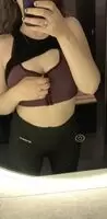 Getting my titties out in the gym changing room 😜 What would you do if you walked in?