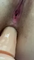 My BF wanted to see if my ass could take something a little larger, so we broke out my new dildo. We really get off hearing all your comments and requests. Hope you enjoy watching as much as we do making these! ❤️