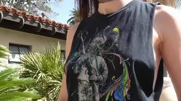 My quick tease at a busy park!