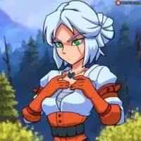 Ciri's boob squish!