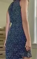 Pulling off dress
