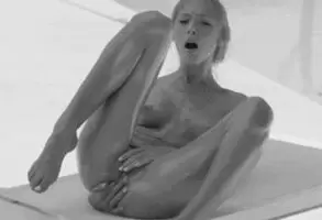 Touching herself