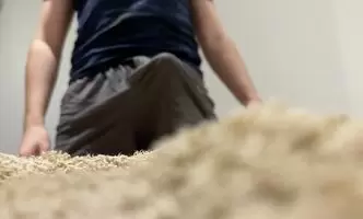 Pitching a tent followed by cumshot
