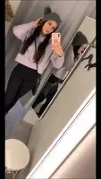playing with my pussy in the changing room