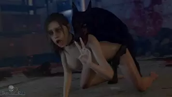 Claire meets a new friend at the alley