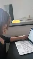 Carla Brazil getting serviced under her office desk