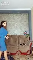 Tight blue dress