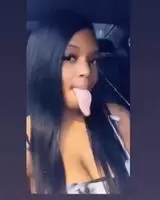 Tongue out again