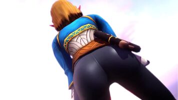 Princess Zelda shaking her ass~