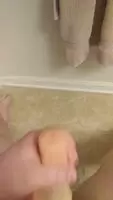 Quick cum before shower