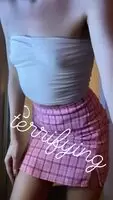 Skirt tease