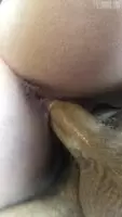 I'm filled with cream & grippy on his cock