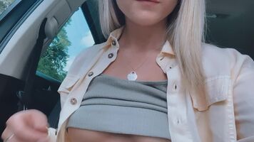 Would you suck my perky 19yo tits in the back seat? 💓