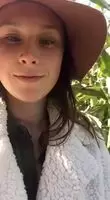 Getting in the spooky fall spirit- tits out in the corn maze at the pumpkin patch!