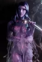 Widowmaker in a shower